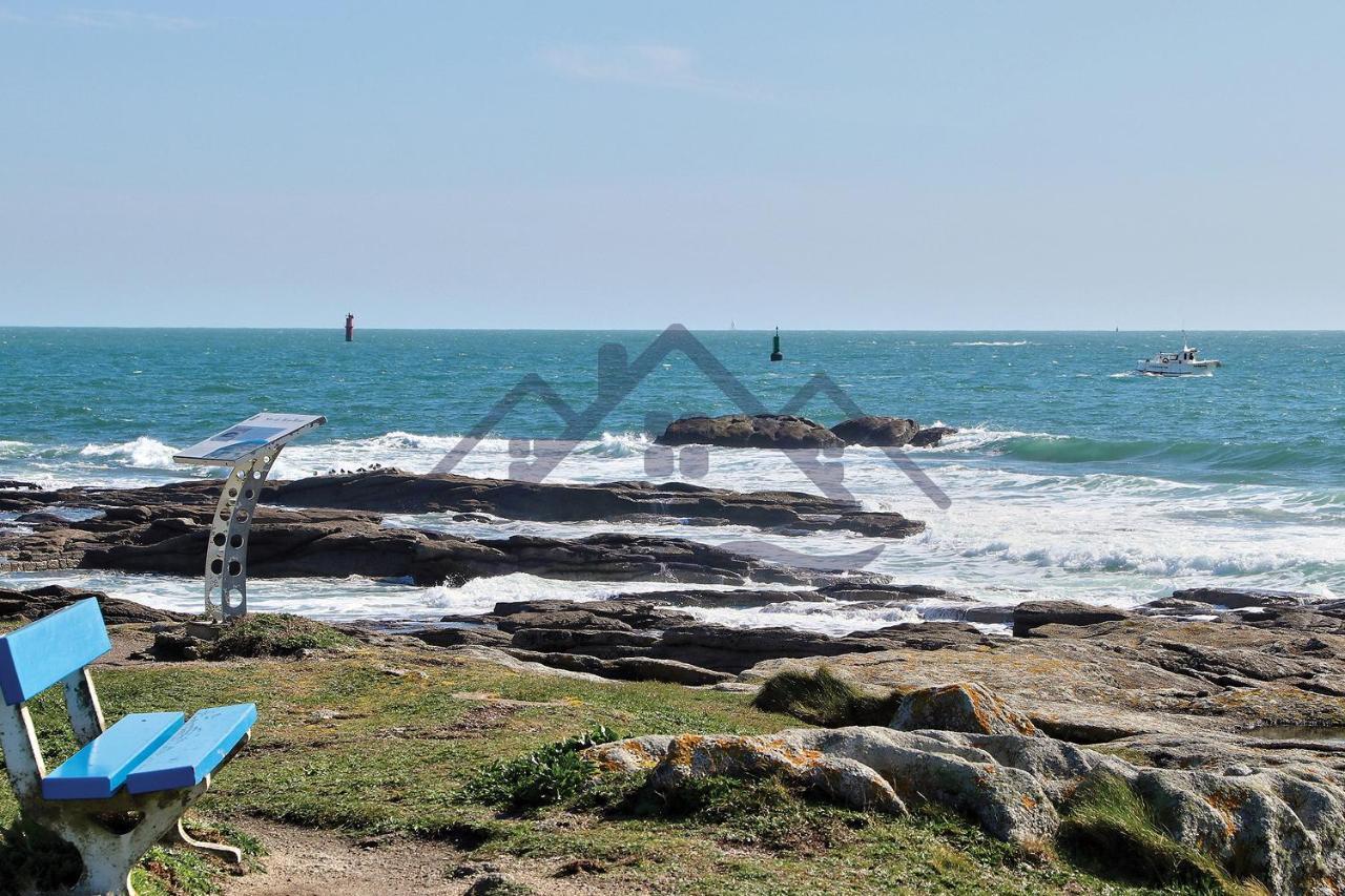 Localise - A06 - Entierement De Plain-Pied Avec Petite Vue Mer - Donnant Sur La Piscine Et Le Jardin - Wifi Inclus - Draps Inclus - Guilvinec Luaran gambar