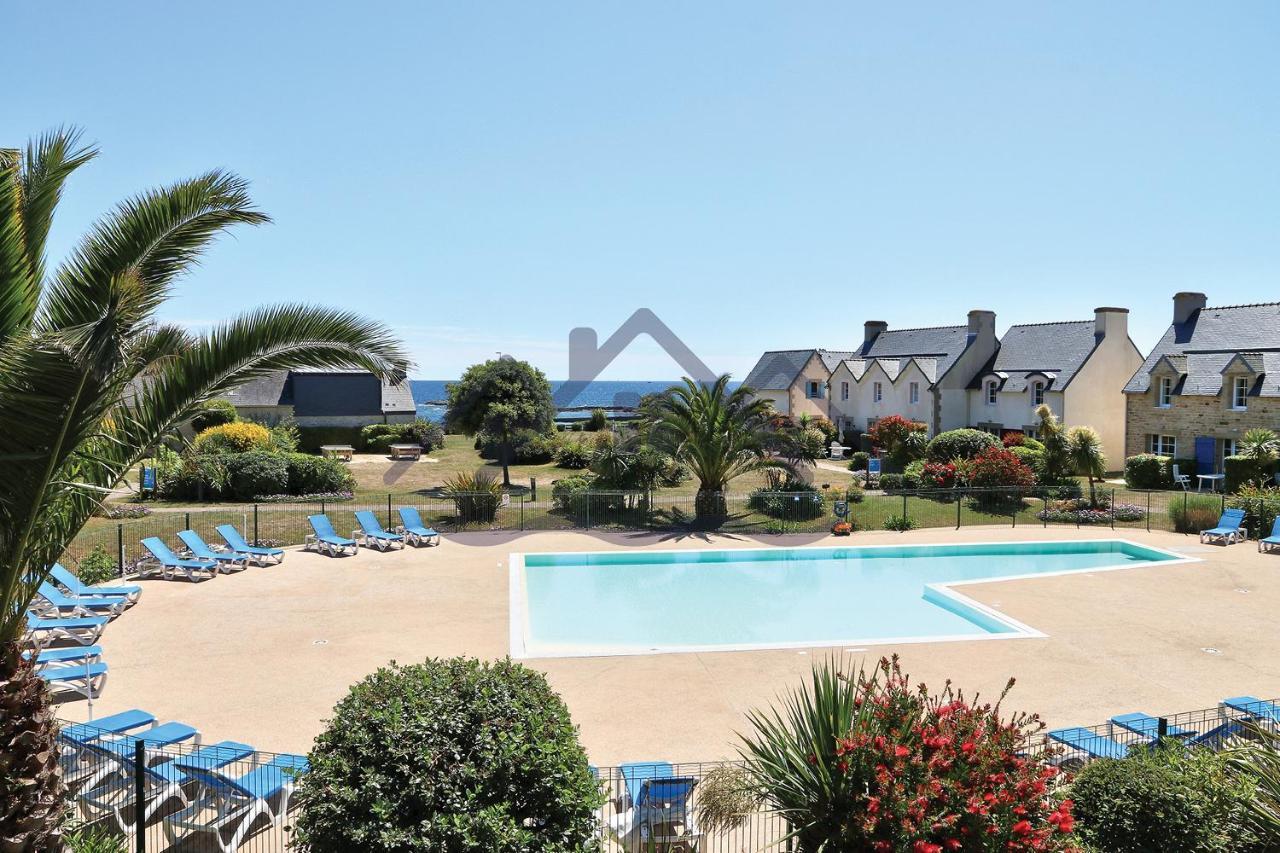 Localise - A06 - Entierement De Plain-Pied Avec Petite Vue Mer - Donnant Sur La Piscine Et Le Jardin - Wifi Inclus - Draps Inclus - Guilvinec Luaran gambar